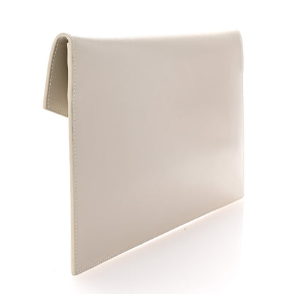 Saint Laurent Smooth Shiny Calfskin Uptown Pouch Crema Soft 3 of 7