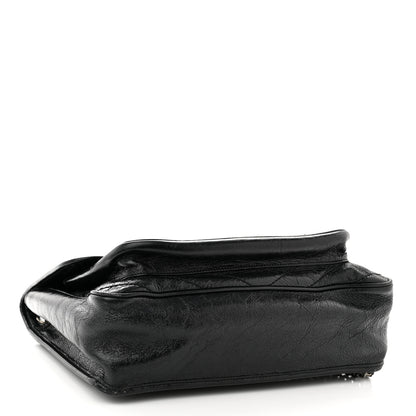 Saint Laurent Crinkled Calfskin Matelasse Monogram Large Niki Chain Satchel Black 4 of 10