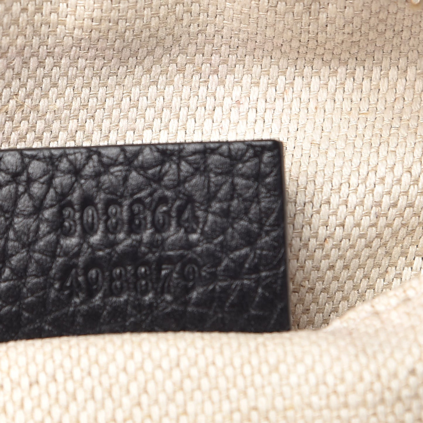 Pebbled Calfskin Small Soho Disco Bag Black