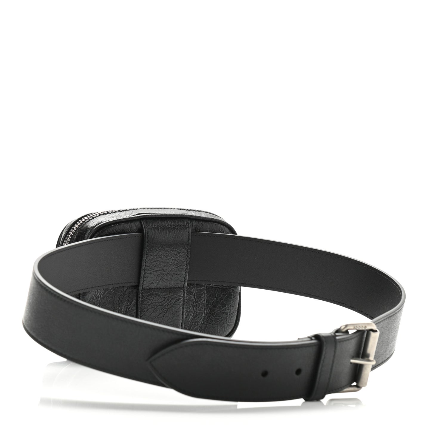 Fluffy Calfskin Mini Morpheus Belt Bag 80 32 Black