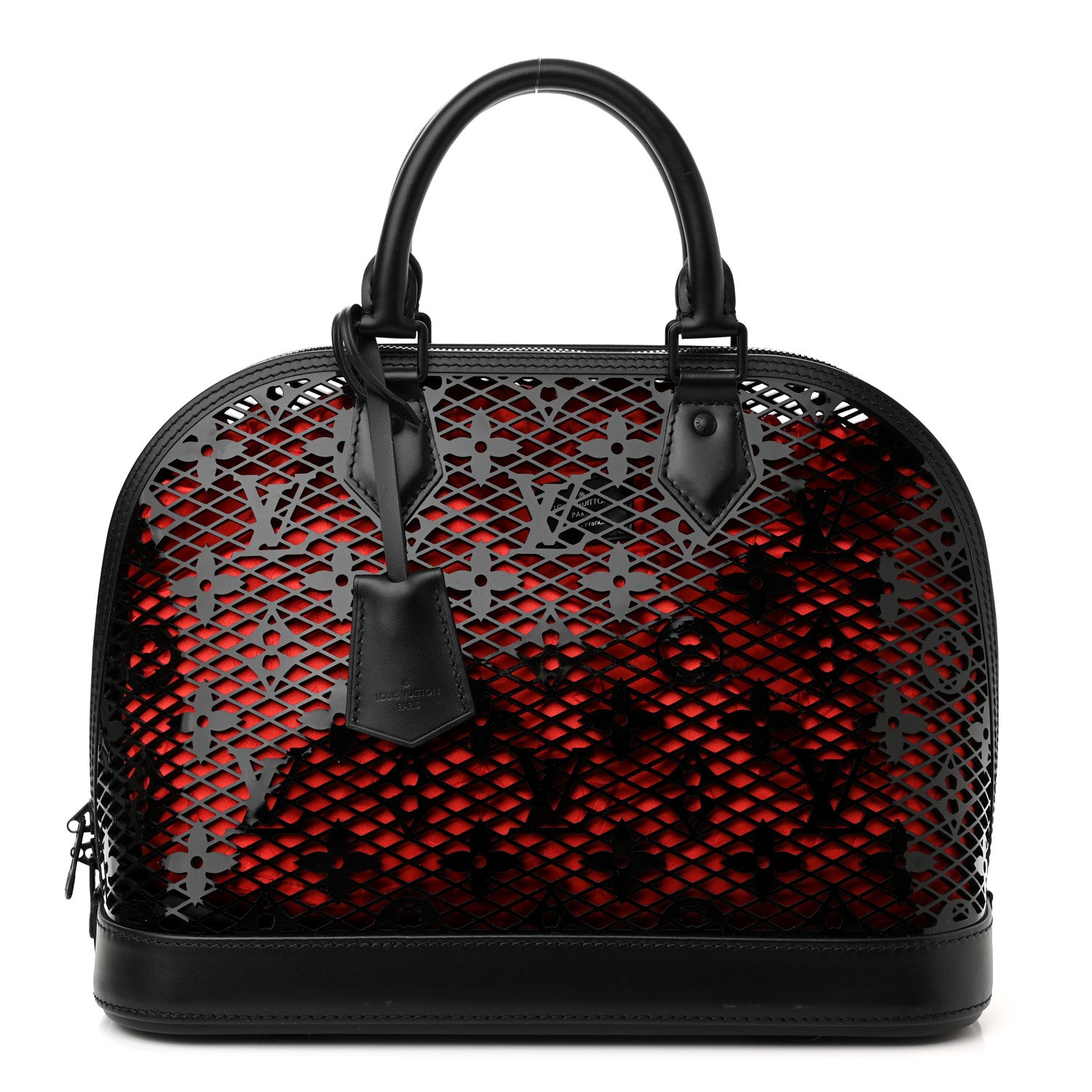 Louis Vuitton Patent Calfskin Laced Monogram Alma PM Black 1 of 11