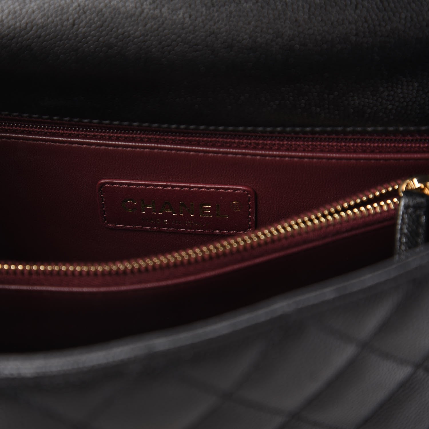 Chanel Caviar Quilted Small Coco Handle Flap Black 8 of 10