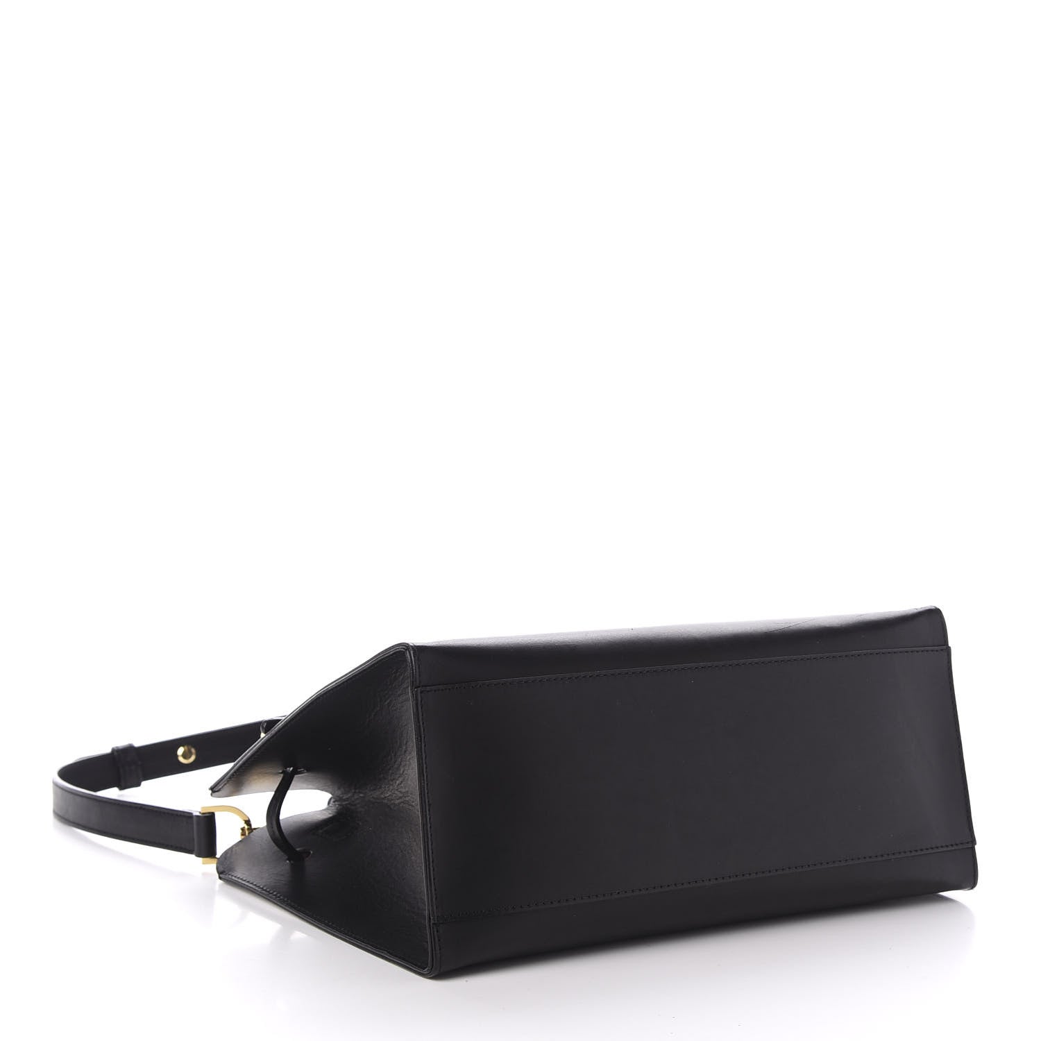 Mansur Gavriel Vegetable Tanned Calfskin Mini Mini Sun Bag Black Flamma 4 of 10