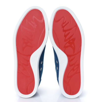 Christian Louboutin Denim Mens Fique A Vontade Sneakers 43 Light Blue 5 of 9