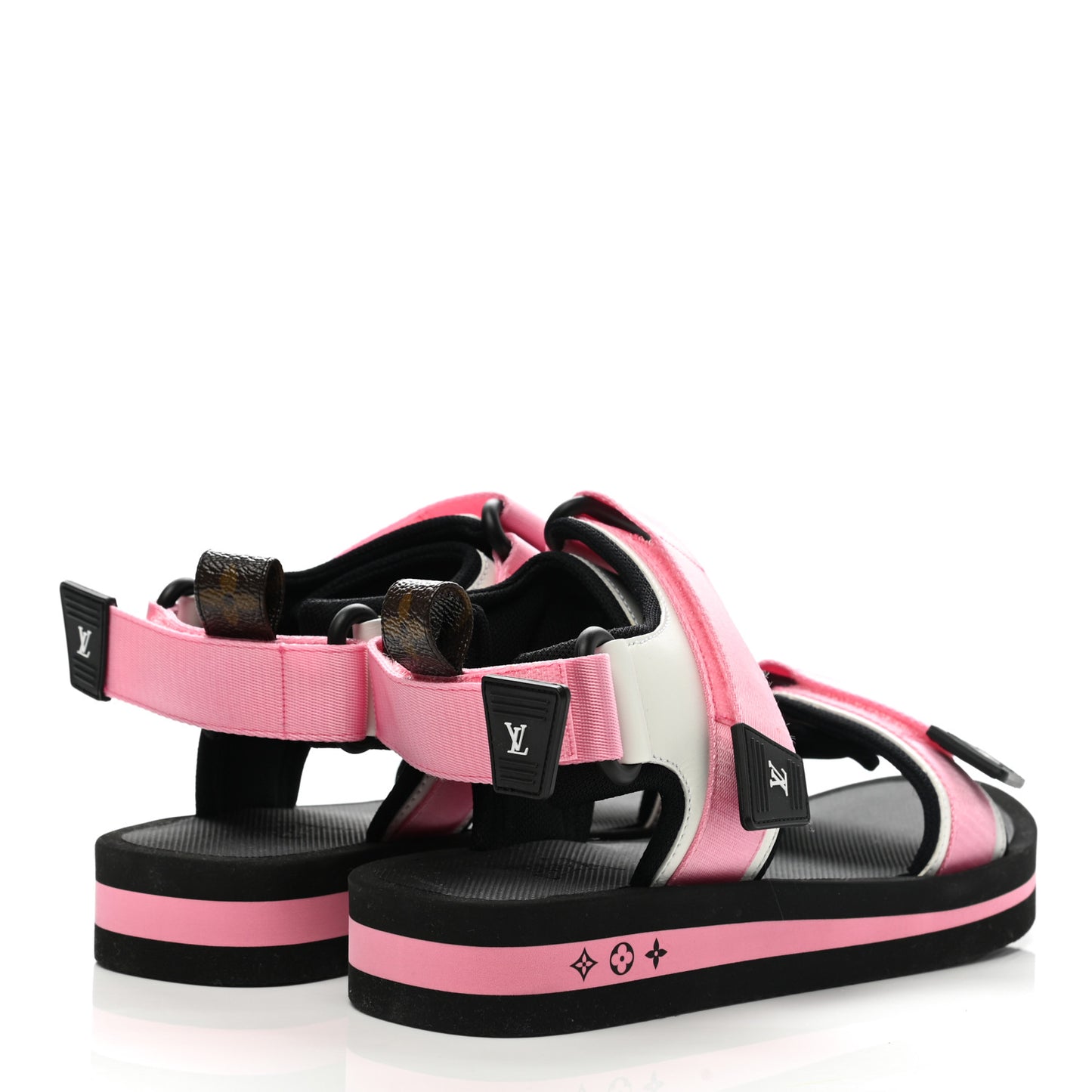 Monogram Flat Arcade Sandals 36.5 Pink