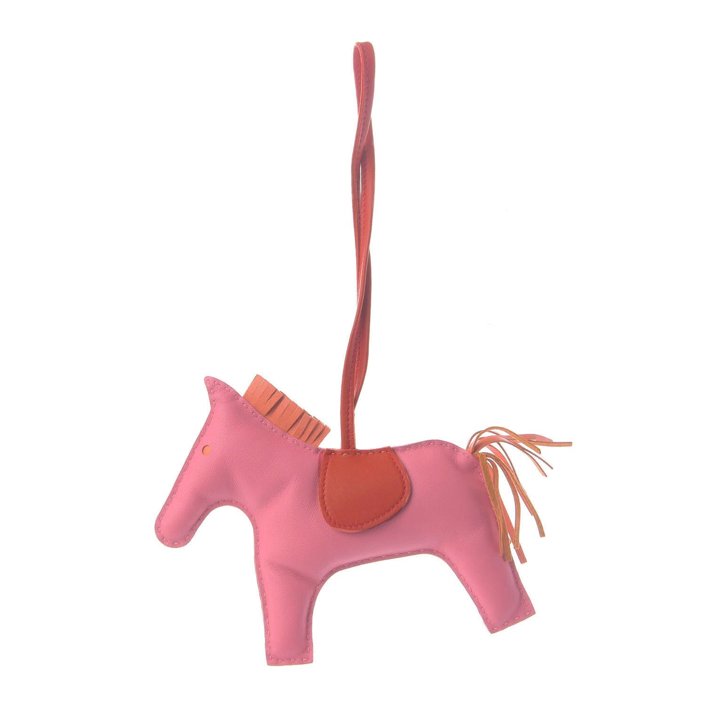 Milo Lambskin Grigri Rodeo Horse Bag Charm GM Rose Azalee Orange Poppy Rouge Indien