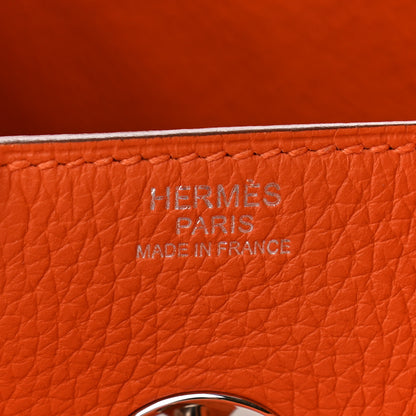 Hermes Taurillon Clemence Lindy 30 Orange 5 of 10
