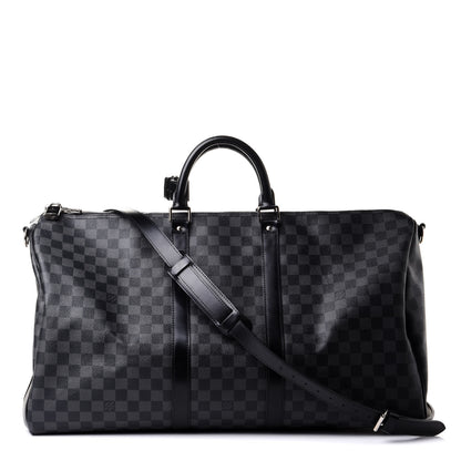 Louis Vuitton Damier Graphite Keepall Bandouliere 55 1 of 12