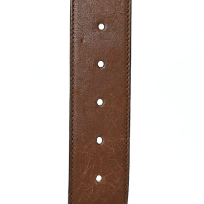 Gucci Nylon Calfskin Double G Web 40mm Belt 85 34 Green Red Cuir 5 of 6