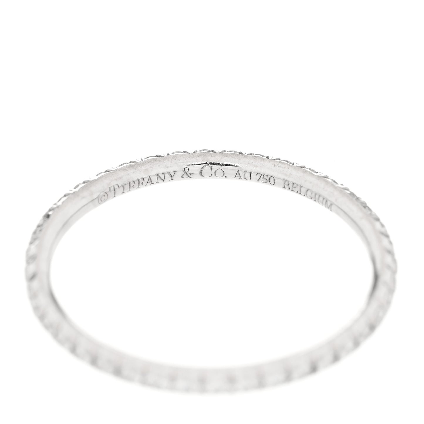 White Gold Diamond Metro Full Eternity Band Ring 49 5