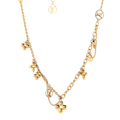 Louis Vuitton Metal Blooming Supple Necklace Gold 1 of 7
