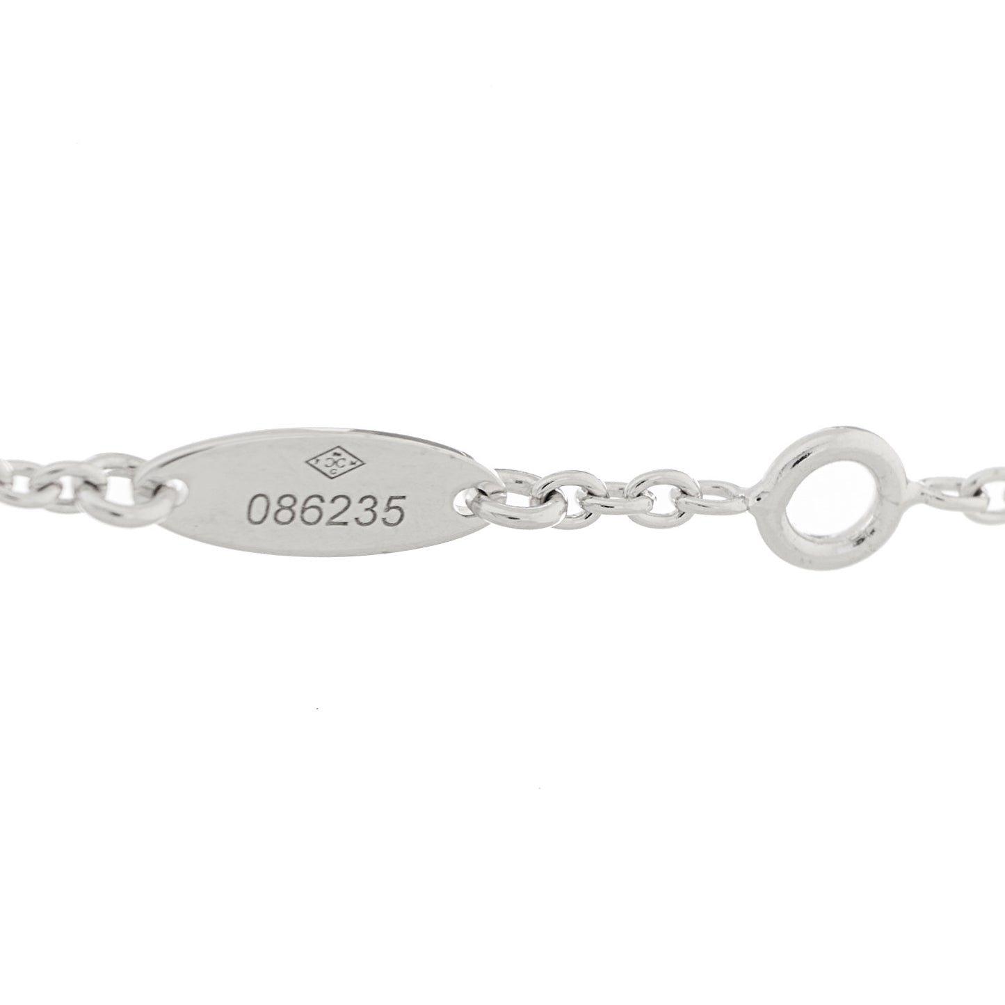 18K White Gold Diamond Rose Des Vents Pave Necklace