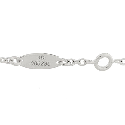 Christian Dior 18K White Gold Diamond Rose Des Vents Pave Necklace 5 of 8
