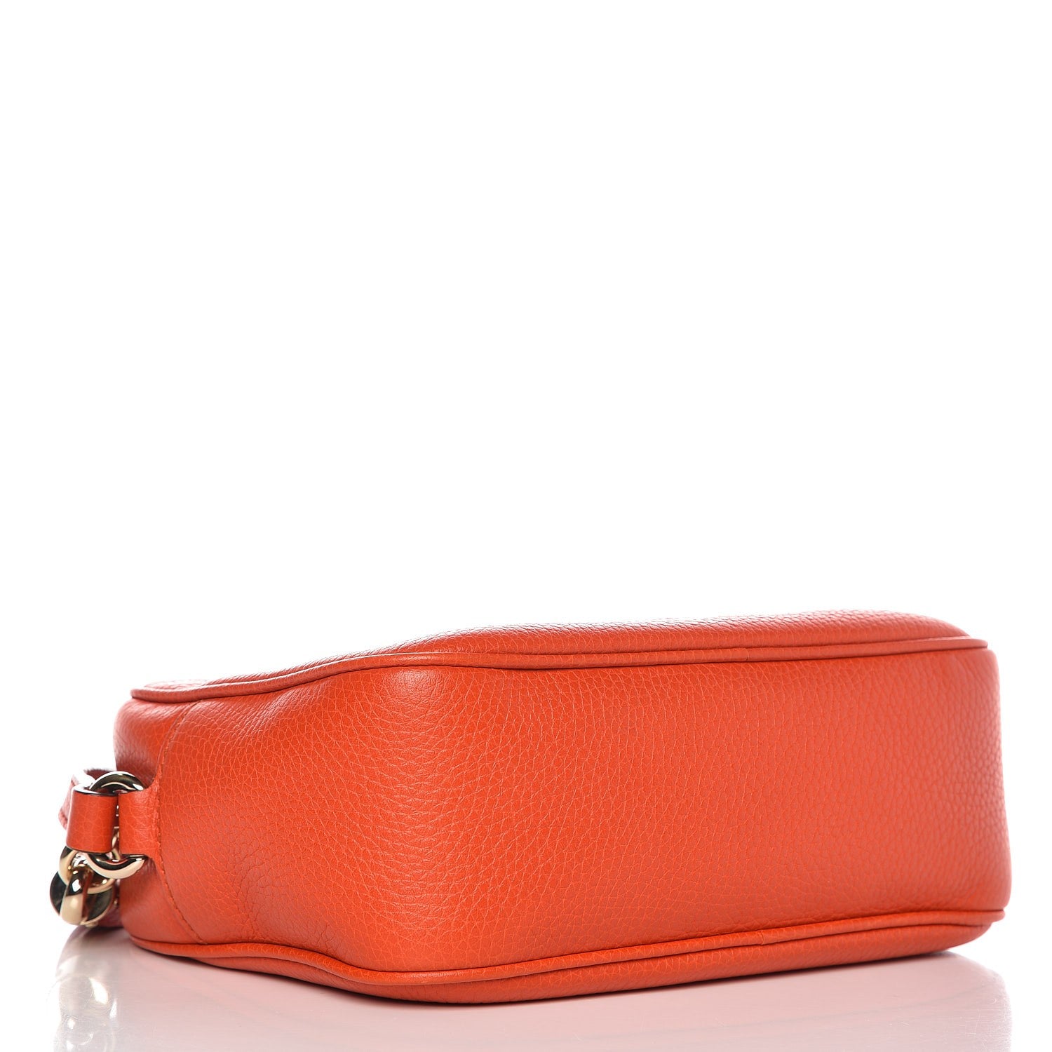 Gucci Pebbled Calfskin Small Soho Disco Bag Sun Orange 5 of 13