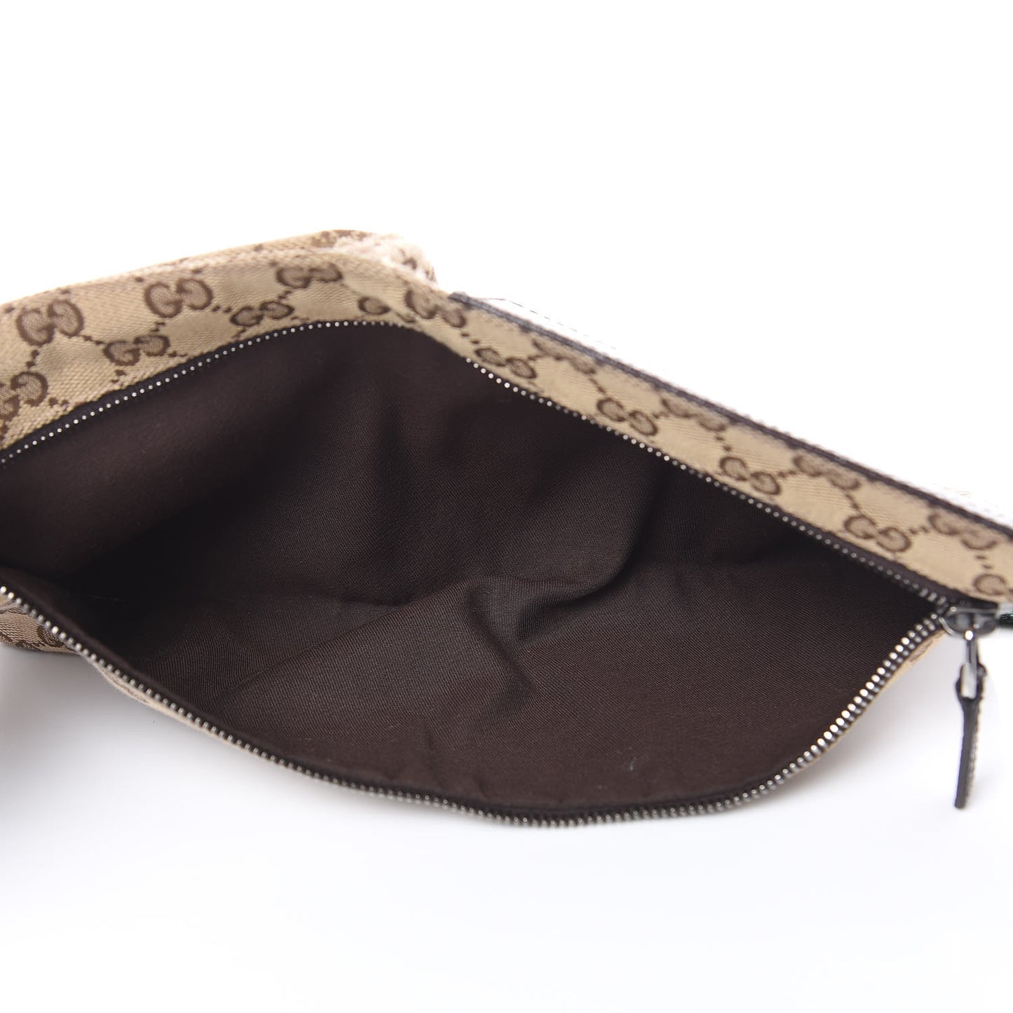 Monogram Web Belt Bag Dark Brown