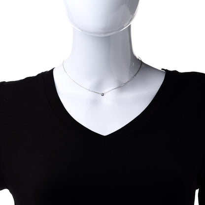 Cartier 18K White Gold Diamond SM D'Amour Pendant Necklace 2 of 7