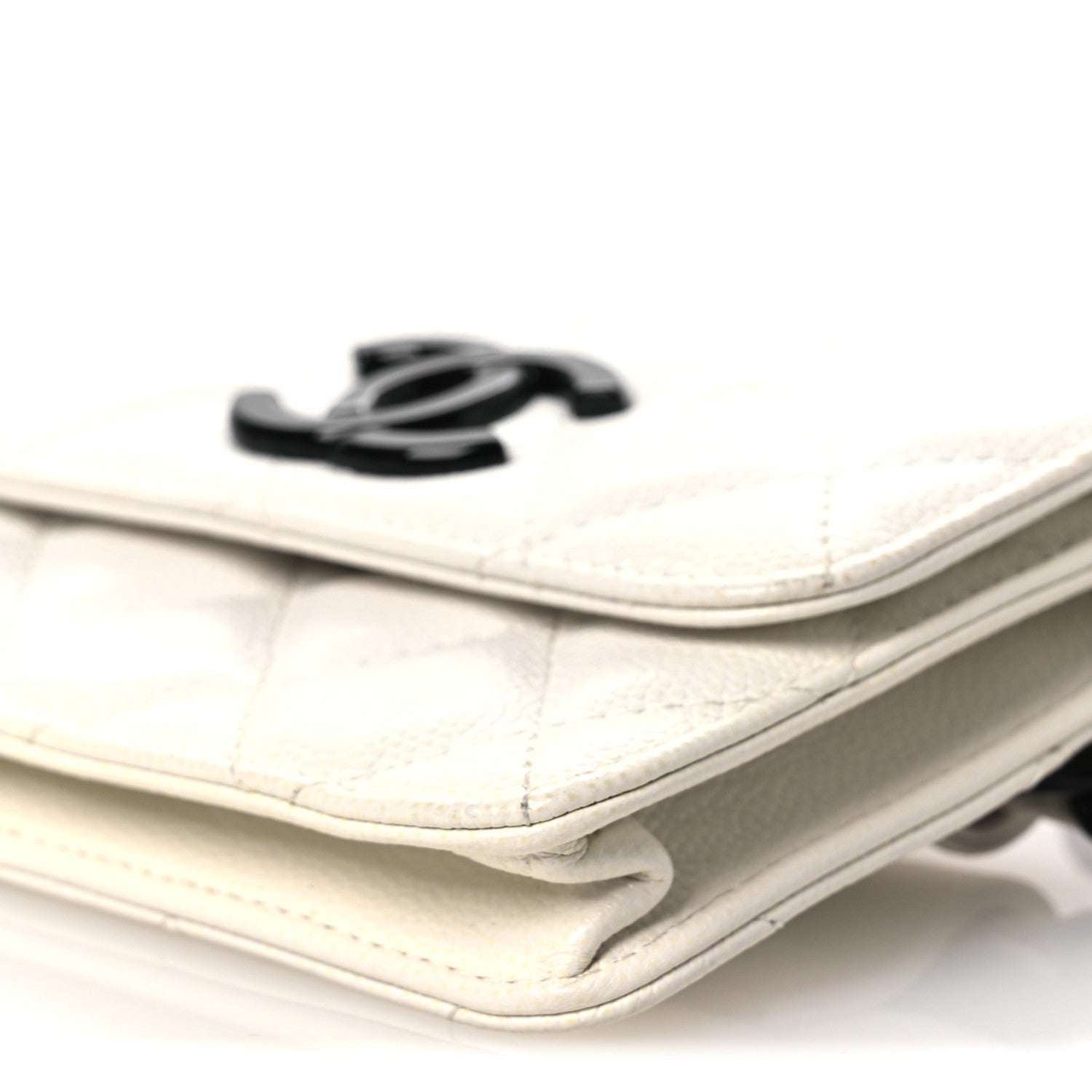 Chanel Caviar Quilted My Everything Belt Flap Card Holder White 11 of 12