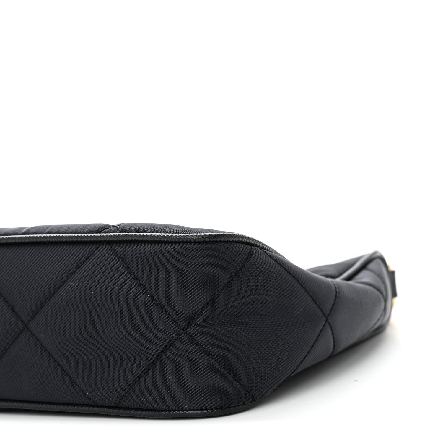 Prada Re-Nylon Saffiano Stitched Mini Re-Edition 1995 Chaine Shoulder Bag Navy 9 of 9