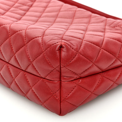 Chanel Lambskin Quilted Small Hobo Red 10 of 10