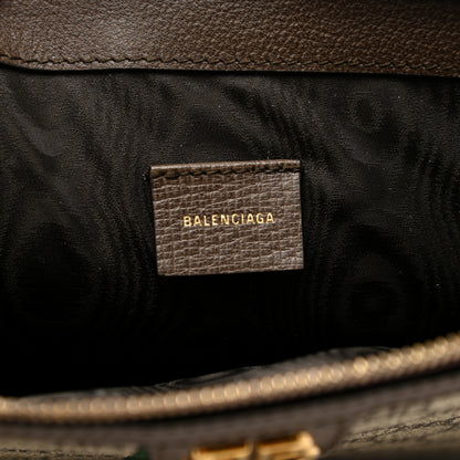 Gucci X BALENCIAGA BB Supreme Monogram Web Ophidia Laptop Pouch Beige New Acero 6 of 7