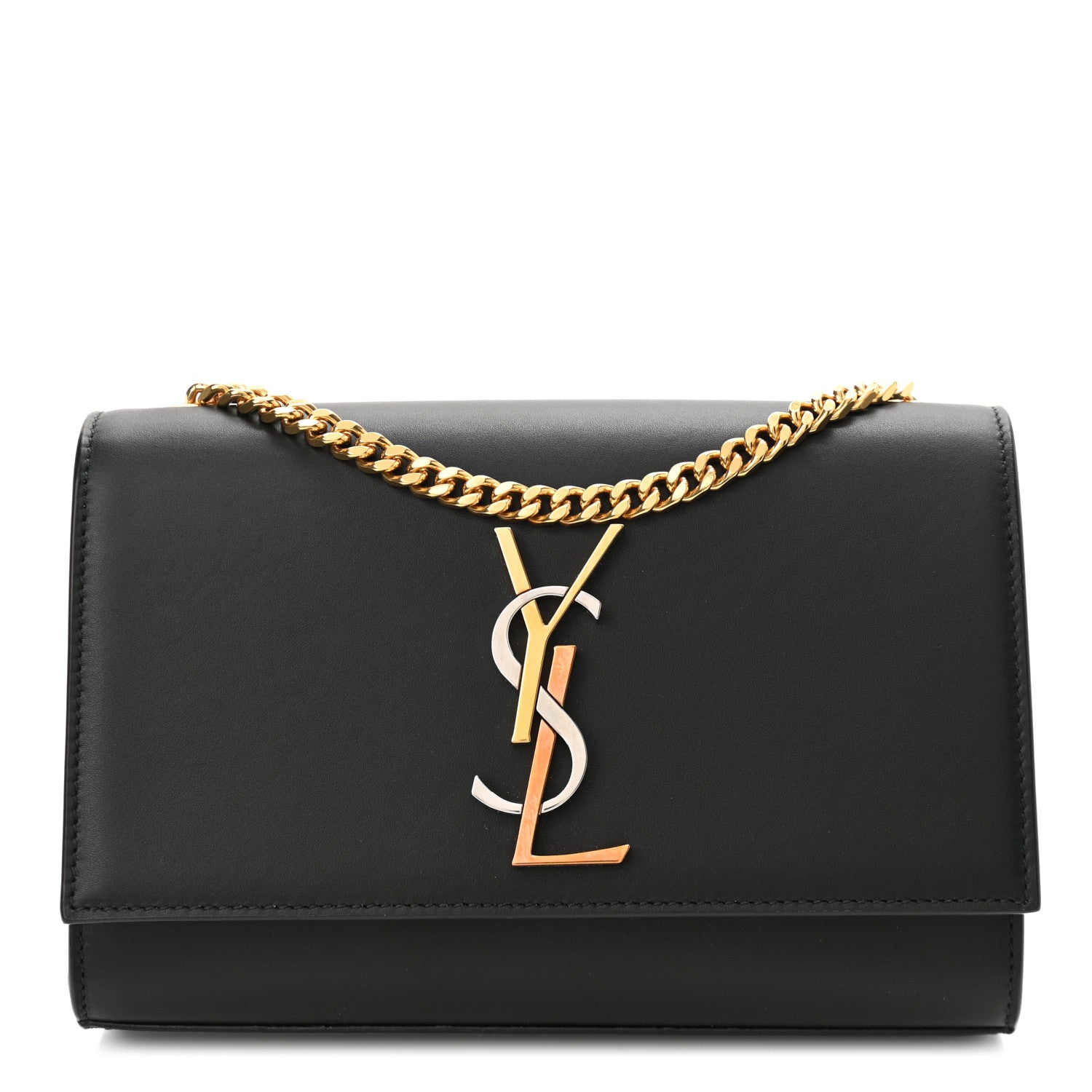 Saint Laurent Calfskin Small Monogram Kate Satchel Black 1 of 11