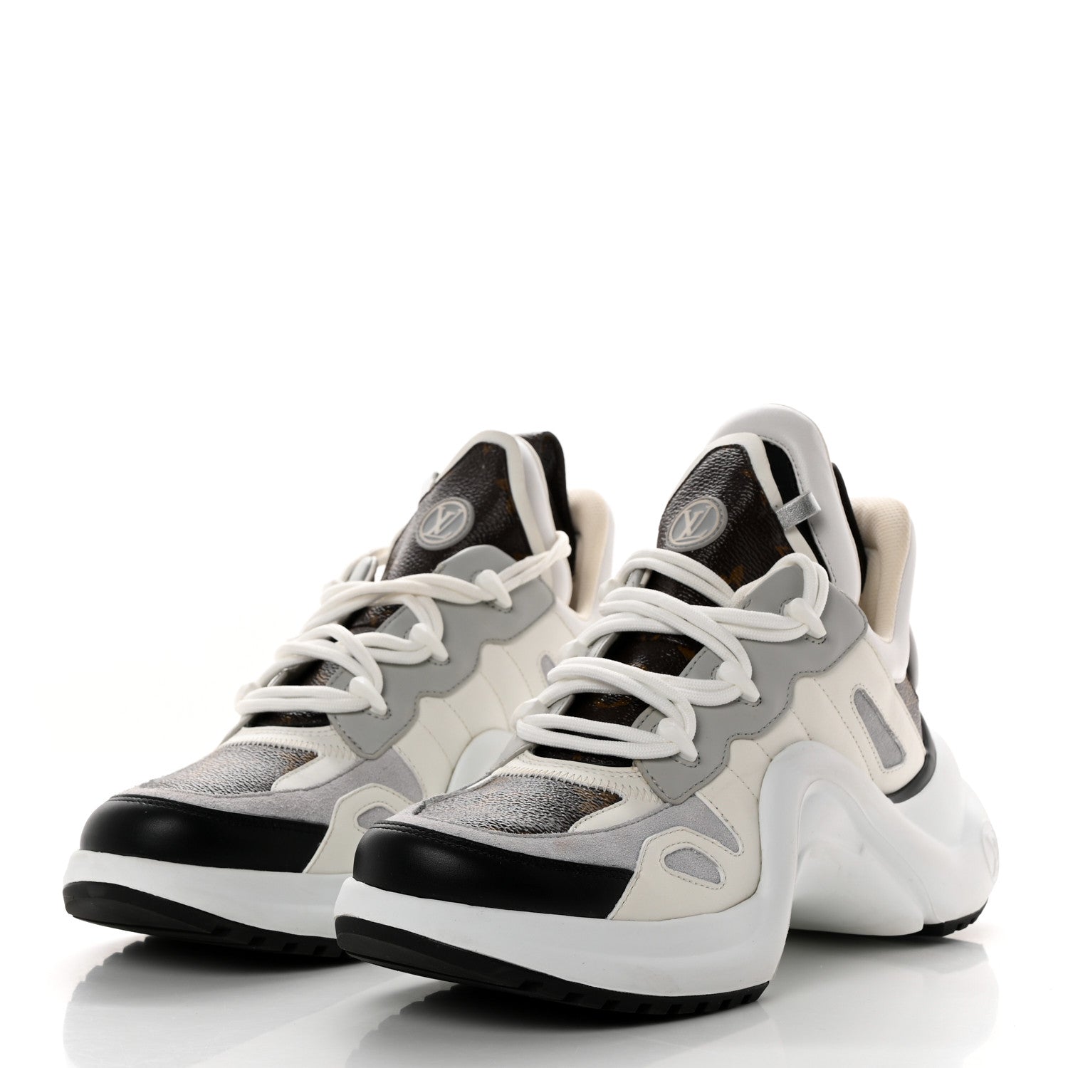 Louis Vuitton Patent Monogram LV Archlight Sneakers 38 White 3 of 9