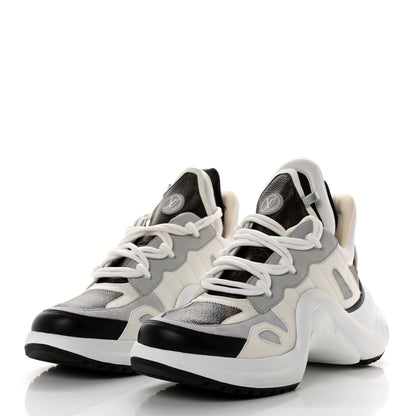Louis Vuitton Patent Monogram LV Archlight Sneakers 38 White 3 of 9