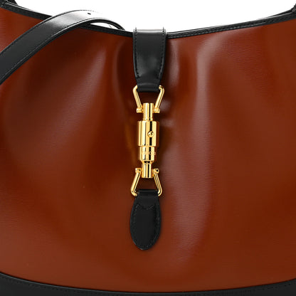Gucci Boarded Dyana Lux Calfskin Bi-Color Medium Jackie 1961 Hobo Red Mineral Blue 8 of 10