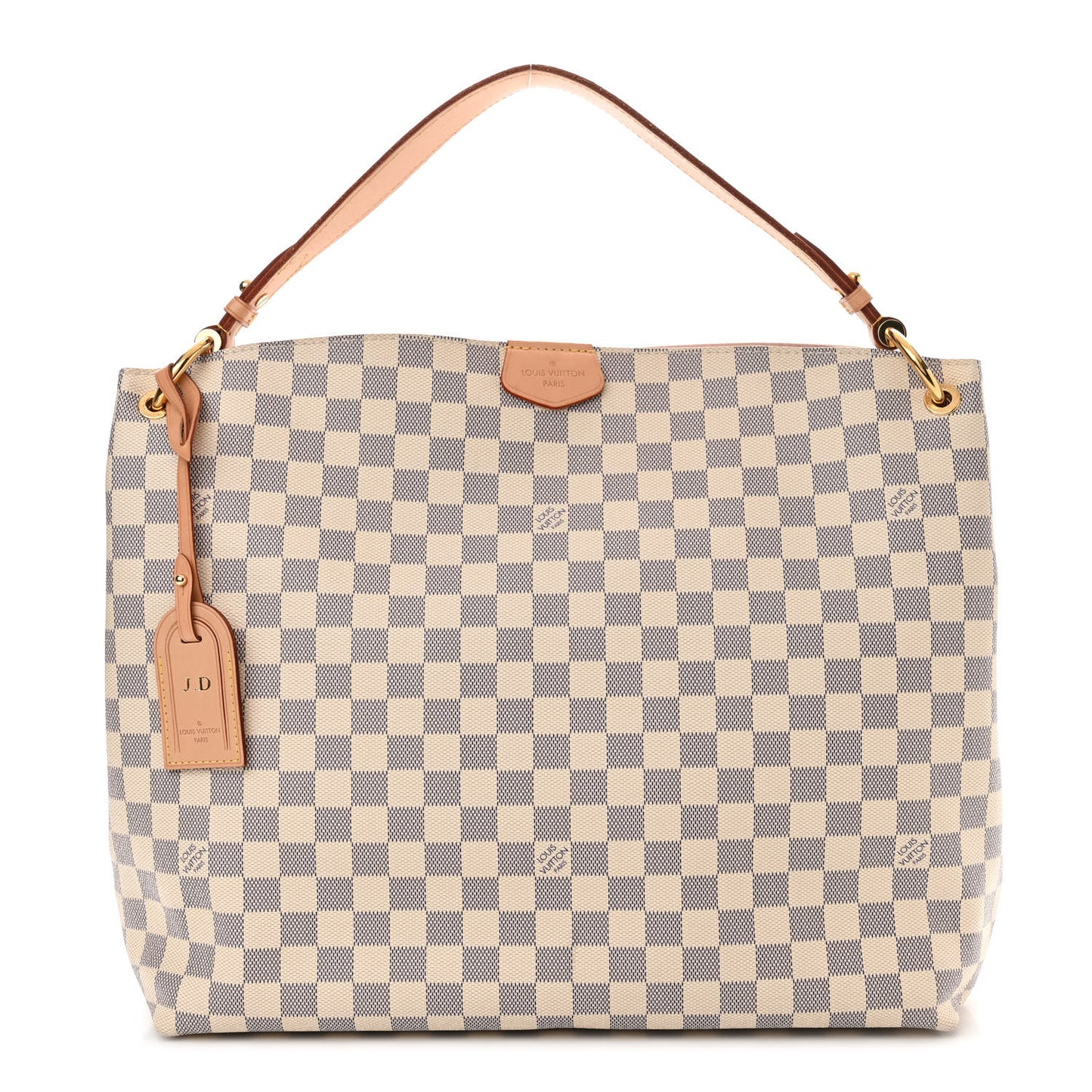 Damier Azur Graceful MM Rose Ballerine