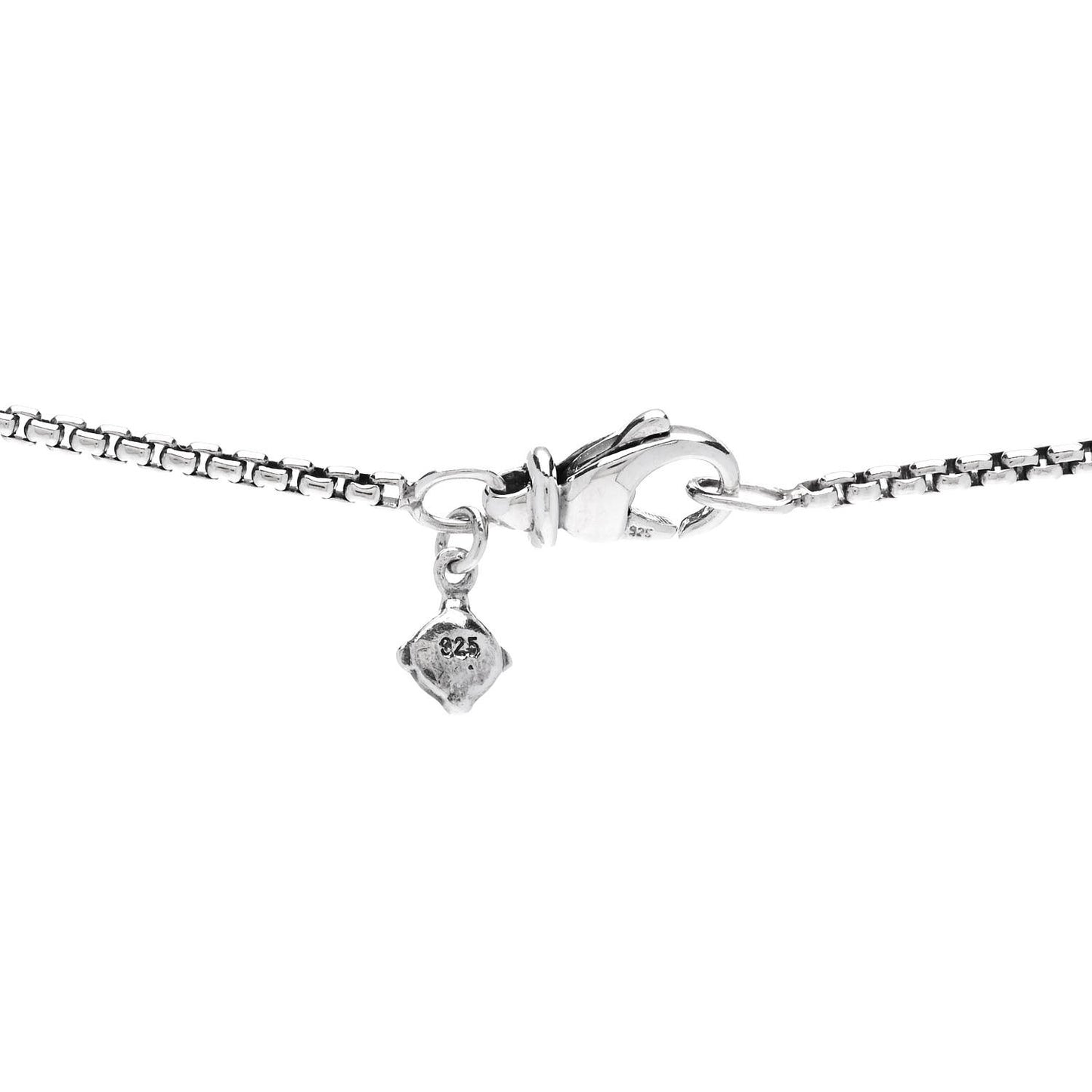 Sterling Silver Diamond Quatrefoil Ball Pendant Necklace
