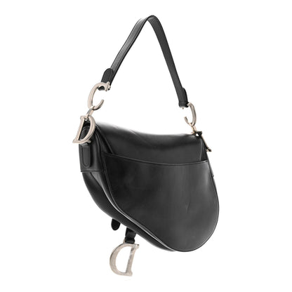 Christian Dior Calfskin Saddle Bag Black 3 of 13