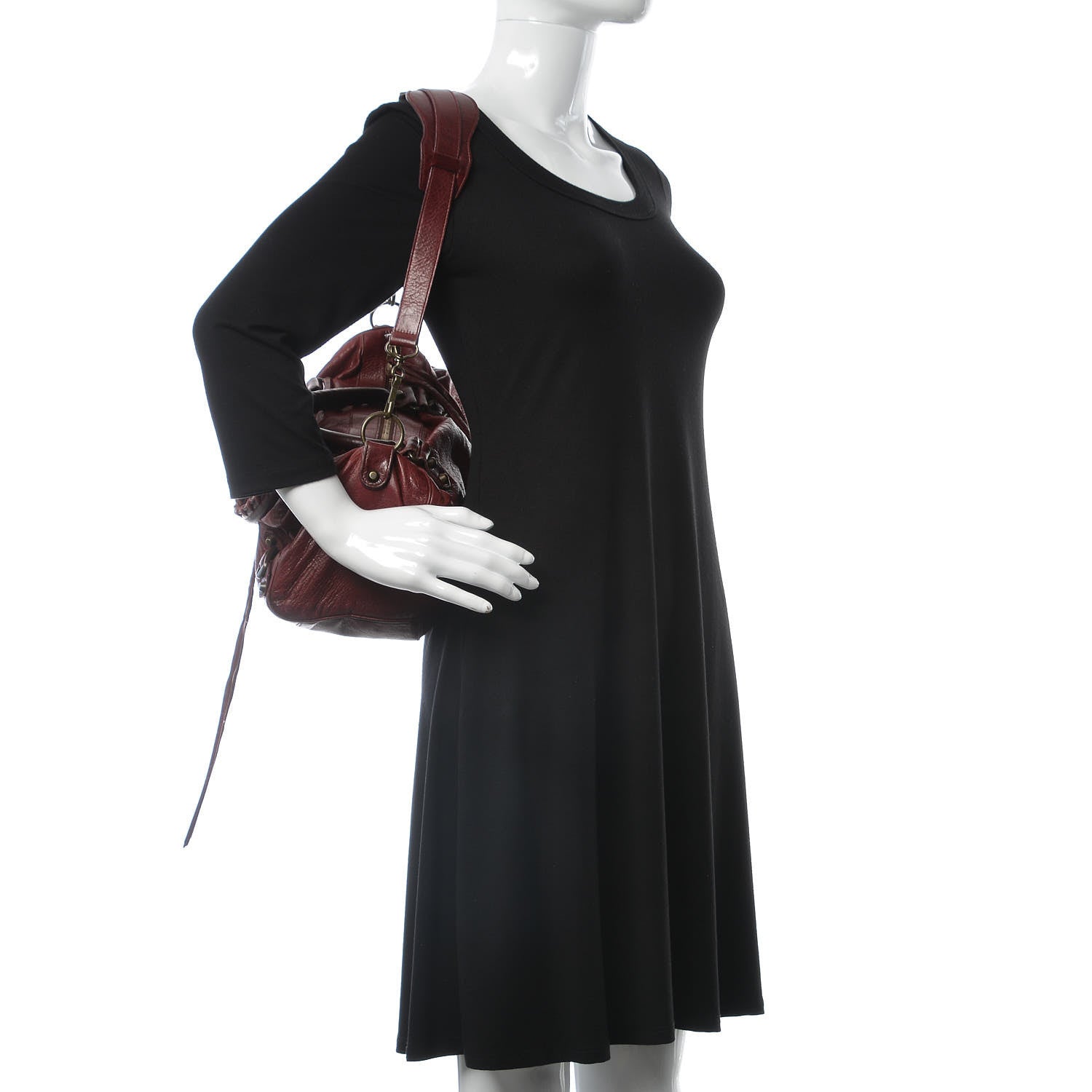 Balenciaga Chevre Classic Hardware Twiggy Rouge Grenat 2 of 26