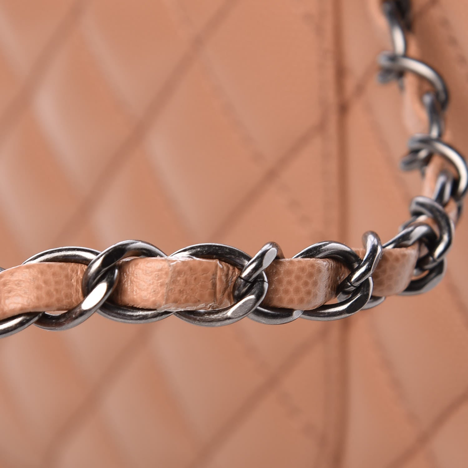 Chanel Caviar Lizard Quilted Large Coco Handle Flap Beige 8 of 9
