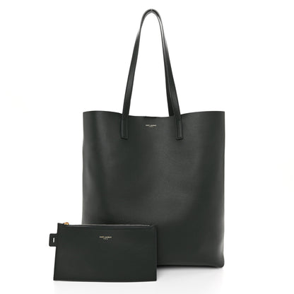 Saint Laurent Calfskin North-South Shopping Tote Green 2 of 10