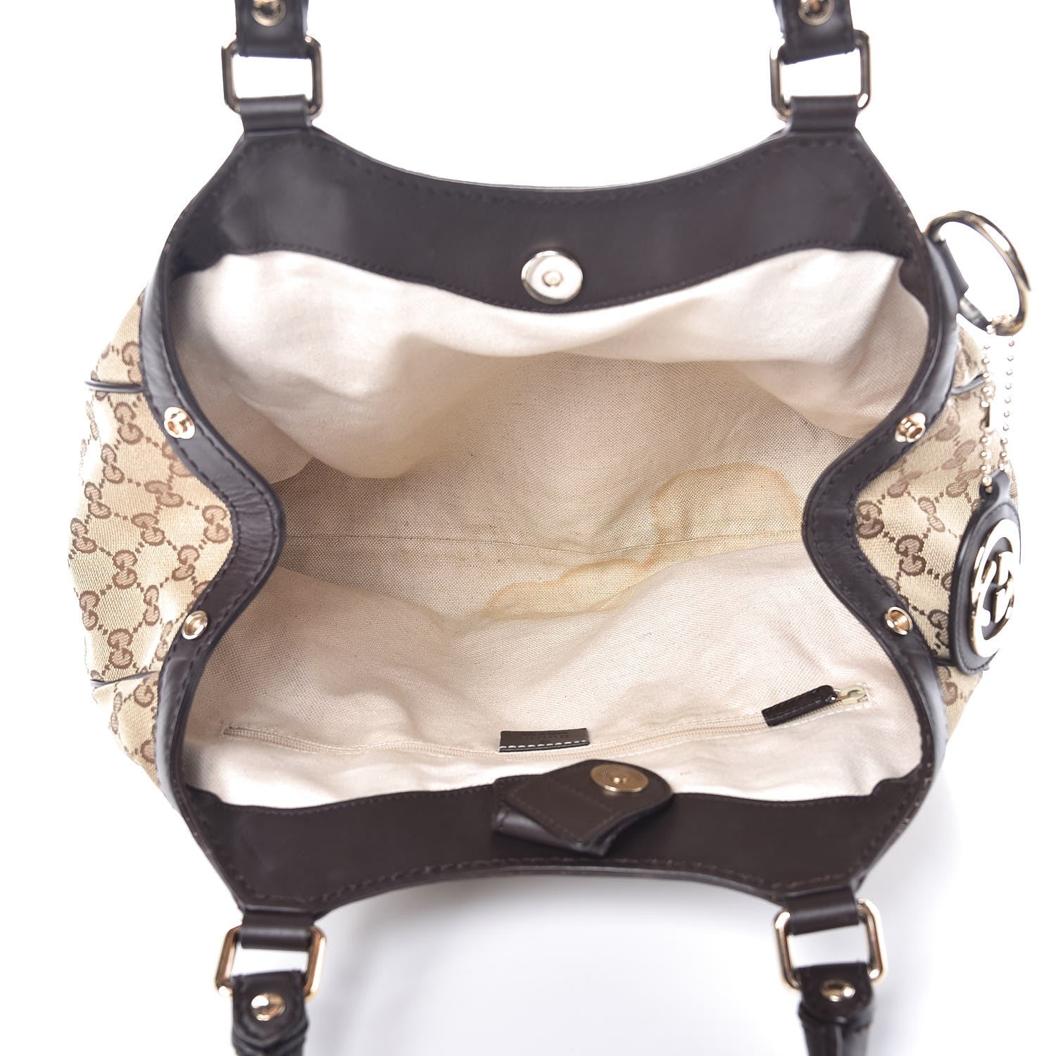 Gucci Monogram Medium Sukey Tote Dark Brown 5 of 11