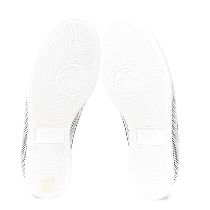 Gucci Calfskin Web Falacer Sneakers 7.5 White Blue Red 5 of 9