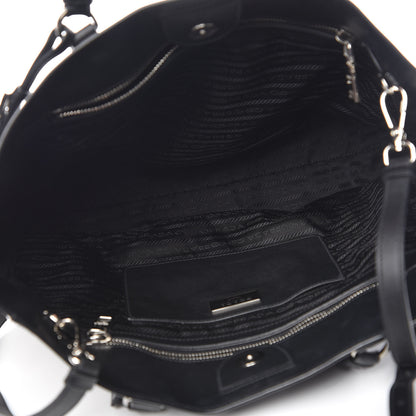 Prada Soft Calfskin Tote Black 6 of 14