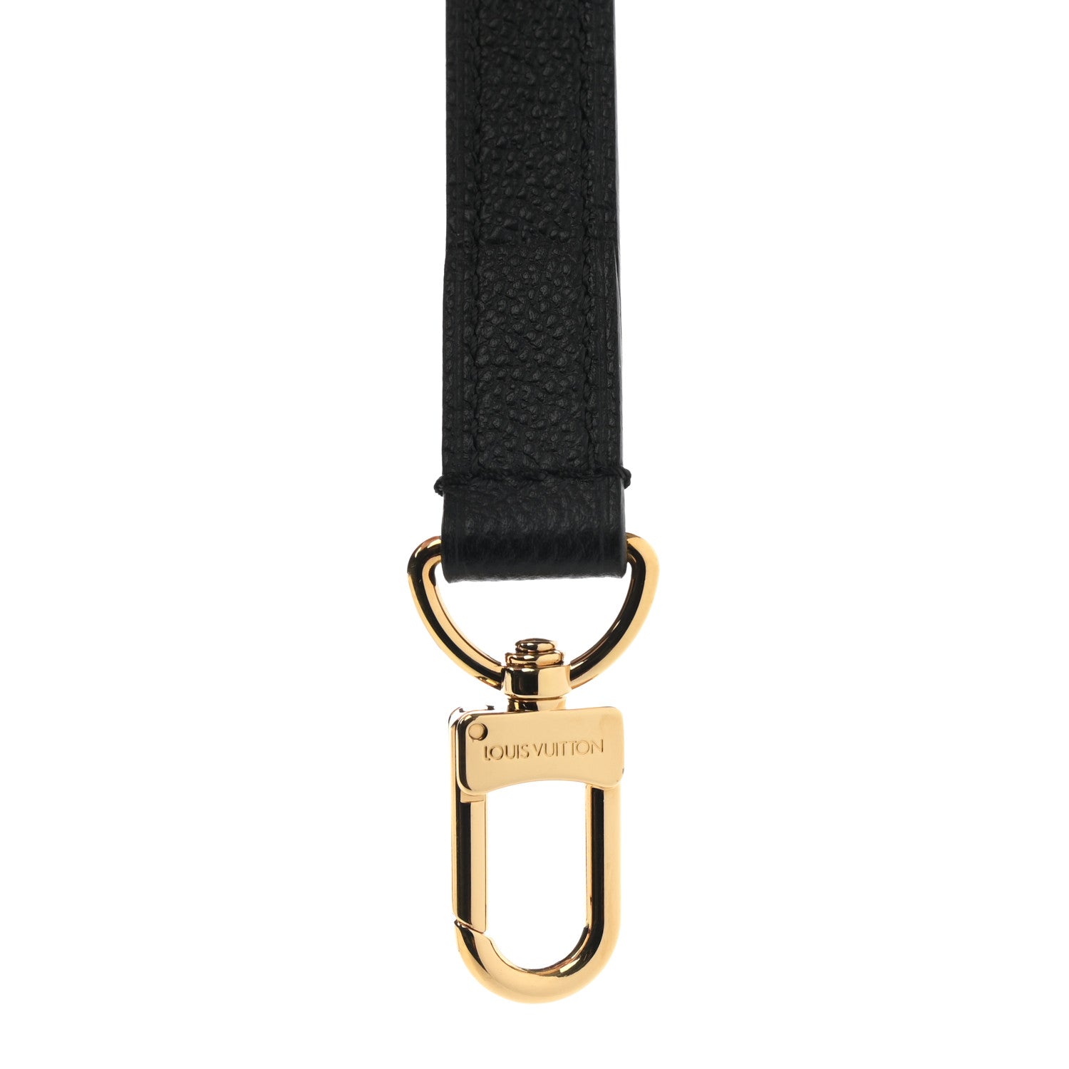 Louis Vuitton Calfskin 16mm Adjustable Shoulder Strap Black 3 of 4
