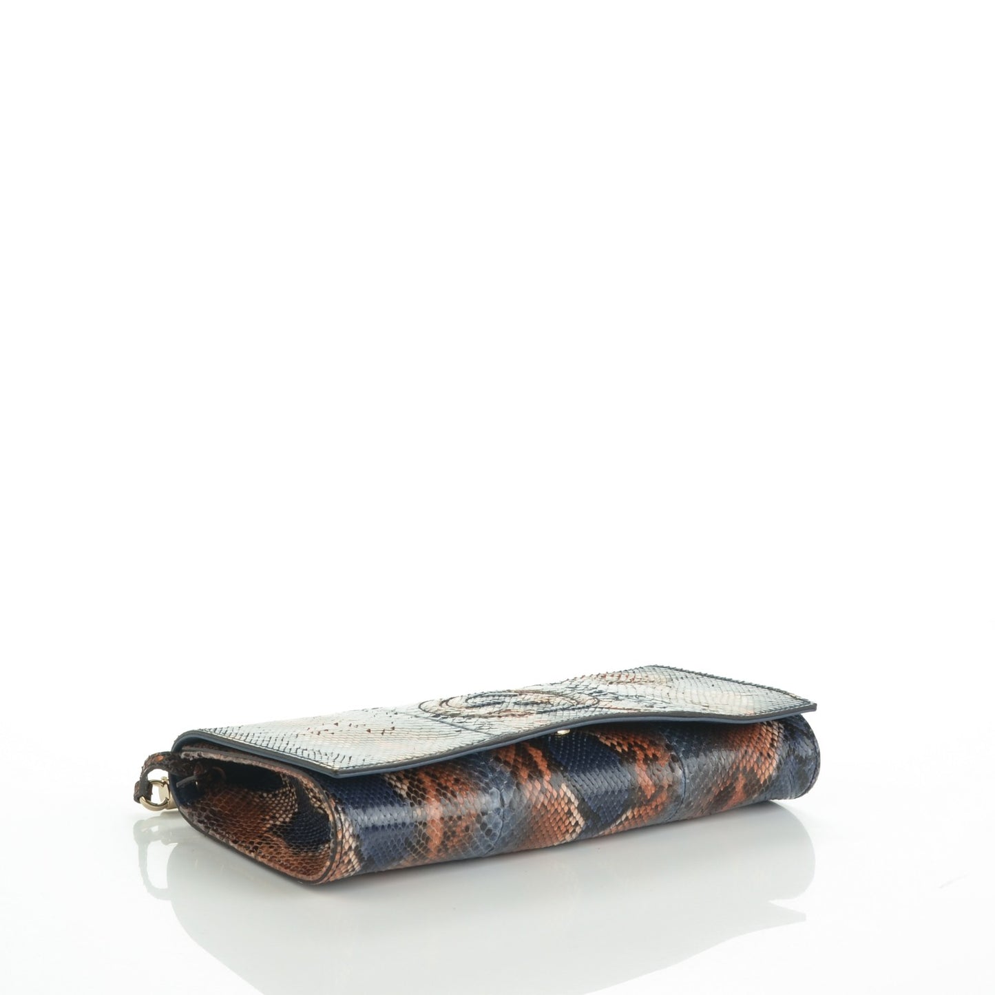 Python Medium Soho Clutch Blue Sienna