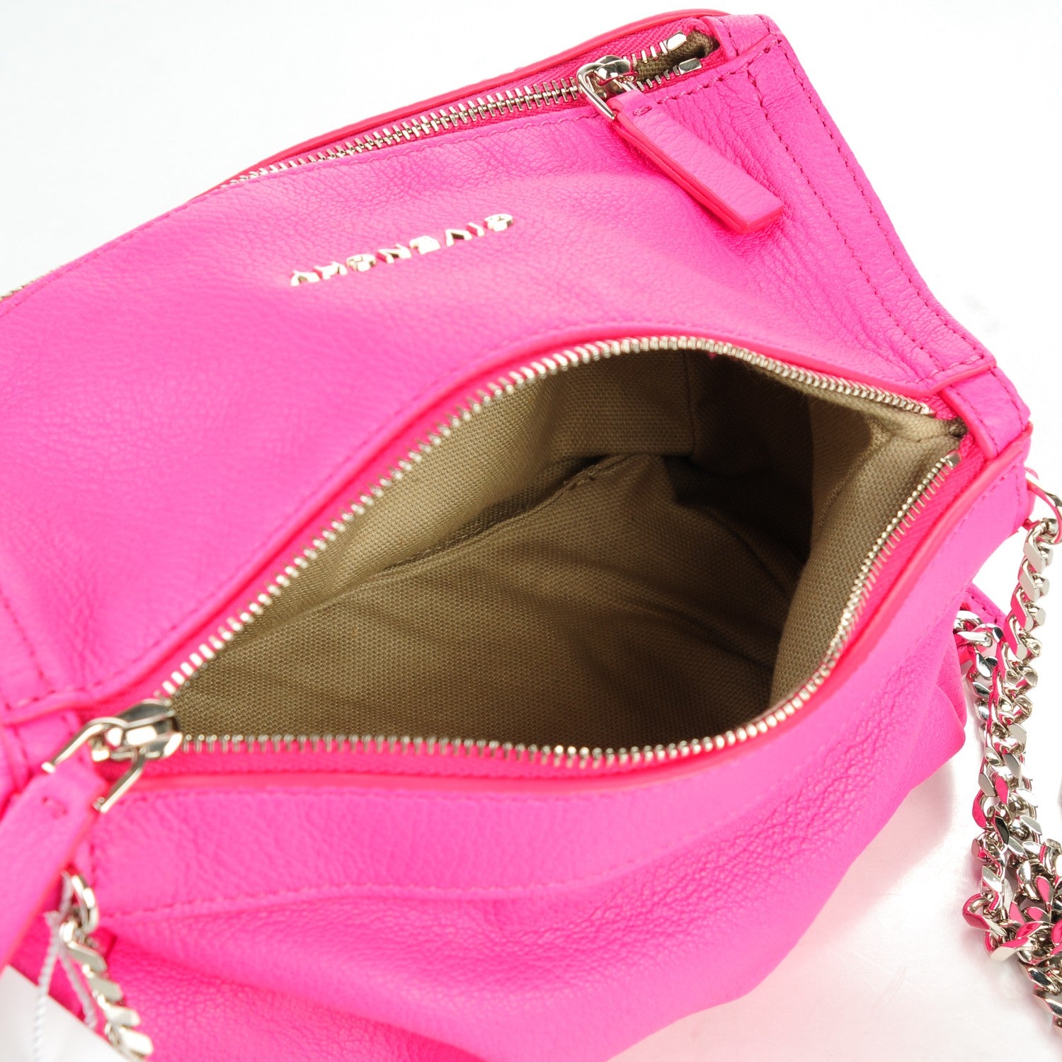 Givenchy Sugar Goatskin Mini Chain Pandora Hot Pink 5 of 7