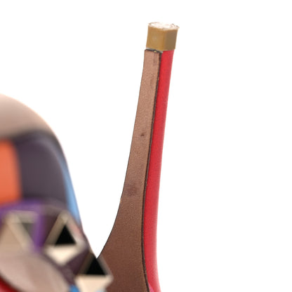 Valentino Garavani Calfskin 1973 Rockstud Ankle Strap 100mm Pumps 35.5 Multicolor 9 of 12