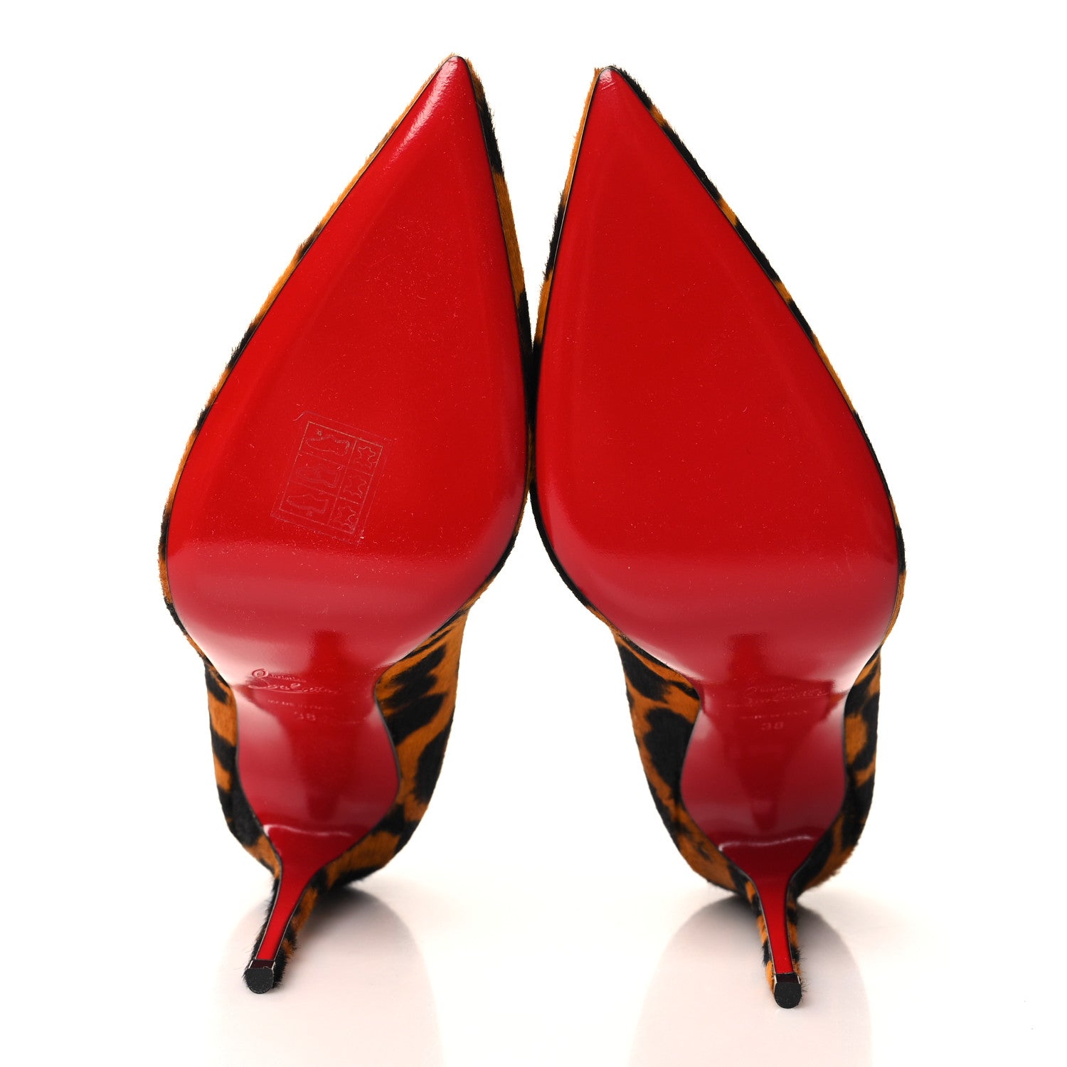 Christian Louboutin Calf Hair Leopard Kate 100 Pumps 38 Spicy 5 of 8