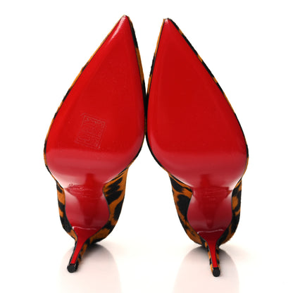 Christian Louboutin Calf Hair Leopard Kate 100 Pumps 38 Spicy 5 of 8