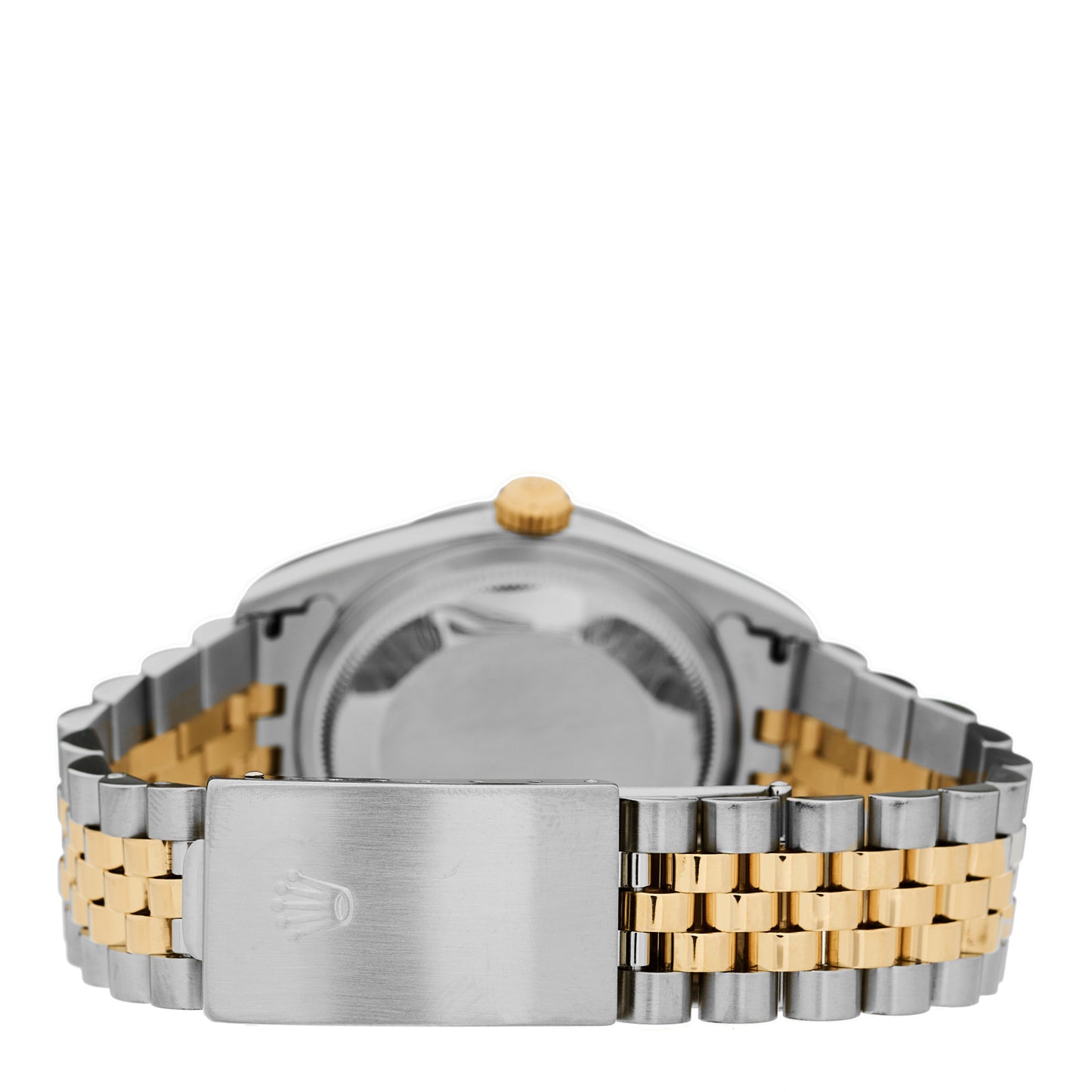 Stainless Steel 18K Yellow Gold Diamond 36mm Oyster Perpetual Datejust Watch Silver Jubilee 16233
