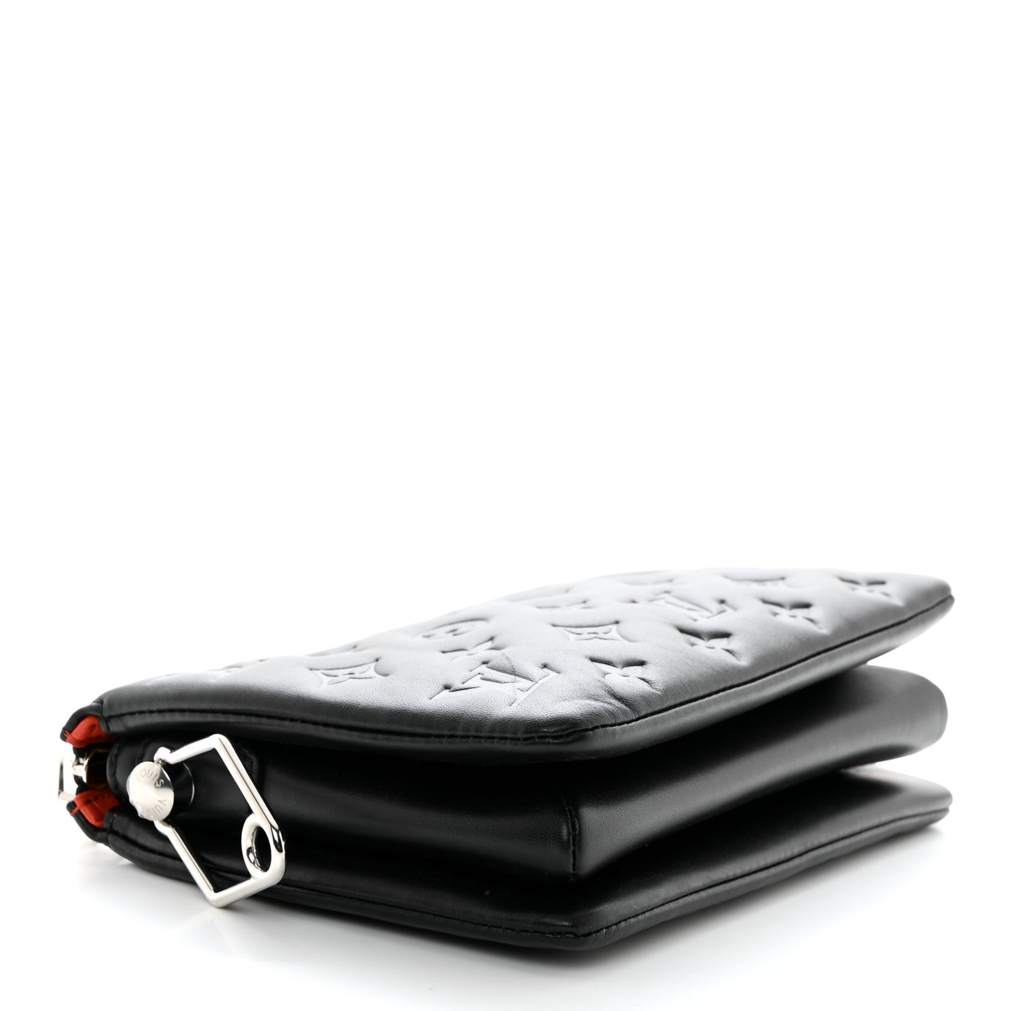 Lambskin Embossed Monogram Coussin BB Black