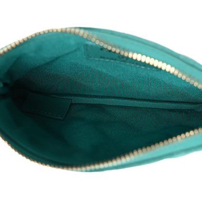 Chanel Caviar Quilted Small Cosmetic Case Turquoise 5 of 8