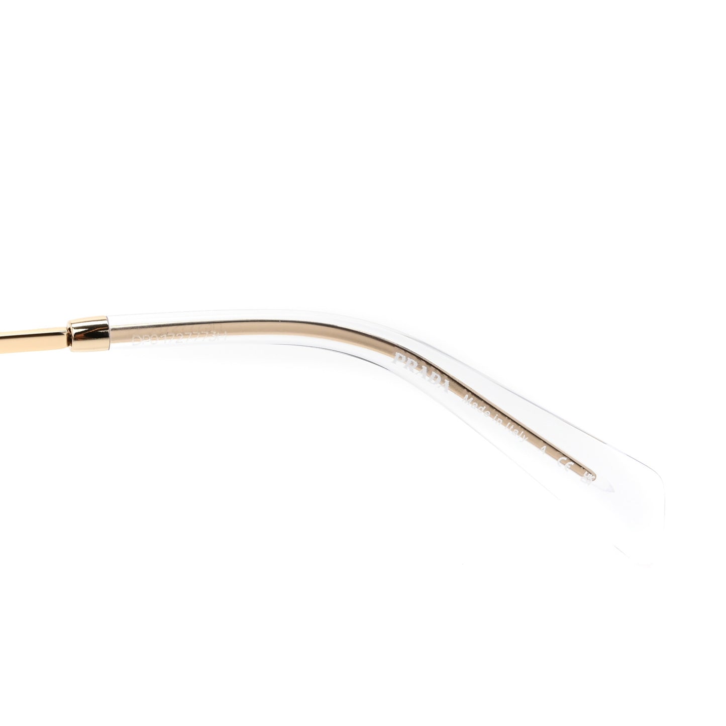 Metal Symbole Triangle Logo Sunglasses SPR A51 Gold Blue