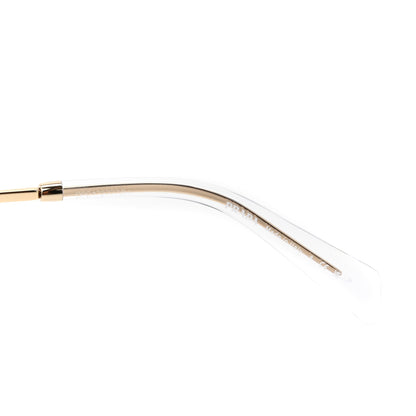 Prada Metal Symbole Triangle Logo Sunglasses SPR A51 Gold Blue 6 of 8