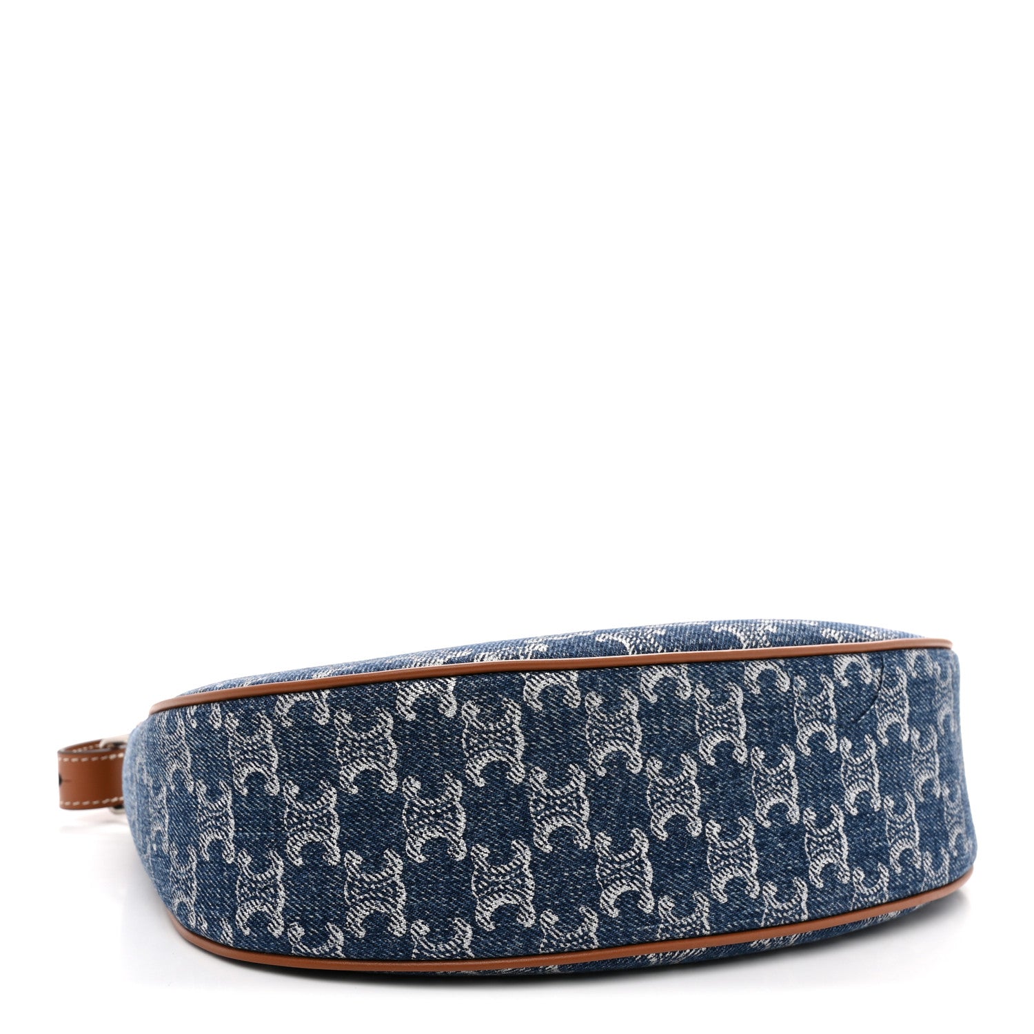 Celine Denim Triomphe Ava Shoulder Bag Blue 4 of 11