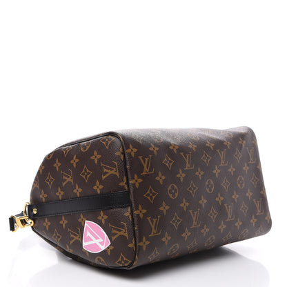 Louis Vuitton Monogram My World Tour Speedy Bandouliere 30 Black 3 of 10